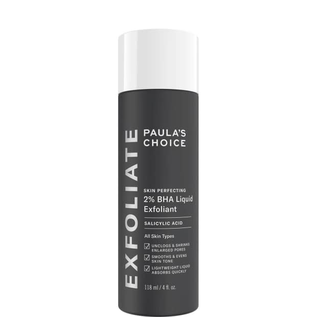 <p><strong>Paula's Choice Skin Perfecting 2% BHA Liquid Exfoliant, $27.20 (from $32), <a href="https://shop-links.co/1782559575586189316" rel="nofollow noopener" target="_blank" data-ylk="slk:available here" class="link ">available here</a>: </strong>"This multi-tasking liquid exfoliator has been a staple in my skin-care routine for the better part of the last decade. <a href="https://fashionista.com/2016/10/paulas-choice-bha-exfoliant-review" rel="nofollow noopener" target="_blank" data-ylk="slk:You can read a long-winded version of why here" class="link ">You can read a long-winded version of why here</a>, but the TL;DR version is that it evens skin texture and tone, cleans out pores, prevents breakouts and creates an overall glow-y luminosity I've become truly addicted to. It's a must." —Stephanie Saltzman, Beauty Director</p>