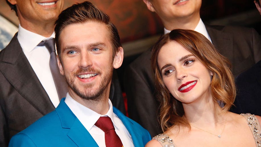  British actor Dan Stevens and Emma Watson