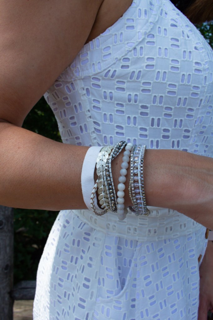 Victoria Emerson Mendoza-White & Silver Bracelet