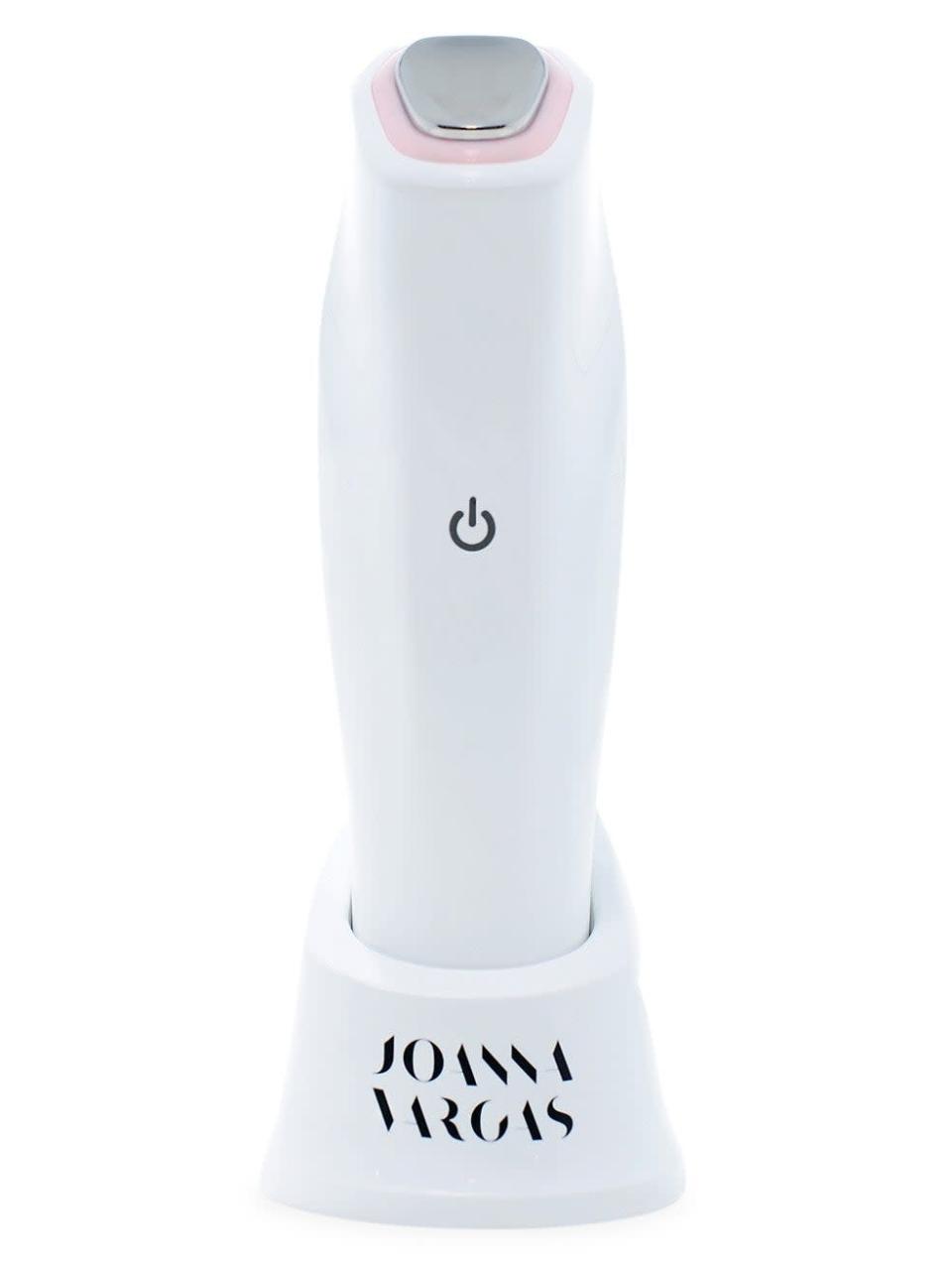 <h2>Joanna Vargas Magic Glow Wand</h2><br>Short of having renowned facialist Joanna Vargas on speed dial, the Magic Glow Wand delivers the same cooling and heating benefits you'd expect from a luxury facial in the palm of your hand. Toggle between vibration modes and various temperates to de-puff, soothe, and encourage product absorption with the tap of a button.<br><br><em>Shop <strong><a href="https://fave.co/3CICzWb" rel="nofollow noopener" target="_blank" data-ylk="slk:Joanna Vargas" class="link ">Joanna Vargas</a></strong></em><br><br><strong>Joanna Vargas</strong> Magic Glow Wand, $, available at <a href="https://go.skimresources.com/?id=30283X879131&url=https%3A%2F%2Ffave.co%2F3ceiXhH" rel="nofollow noopener" target="_blank" data-ylk="slk:Saks Fifth Avenue" class="link ">Saks Fifth Avenue</a>