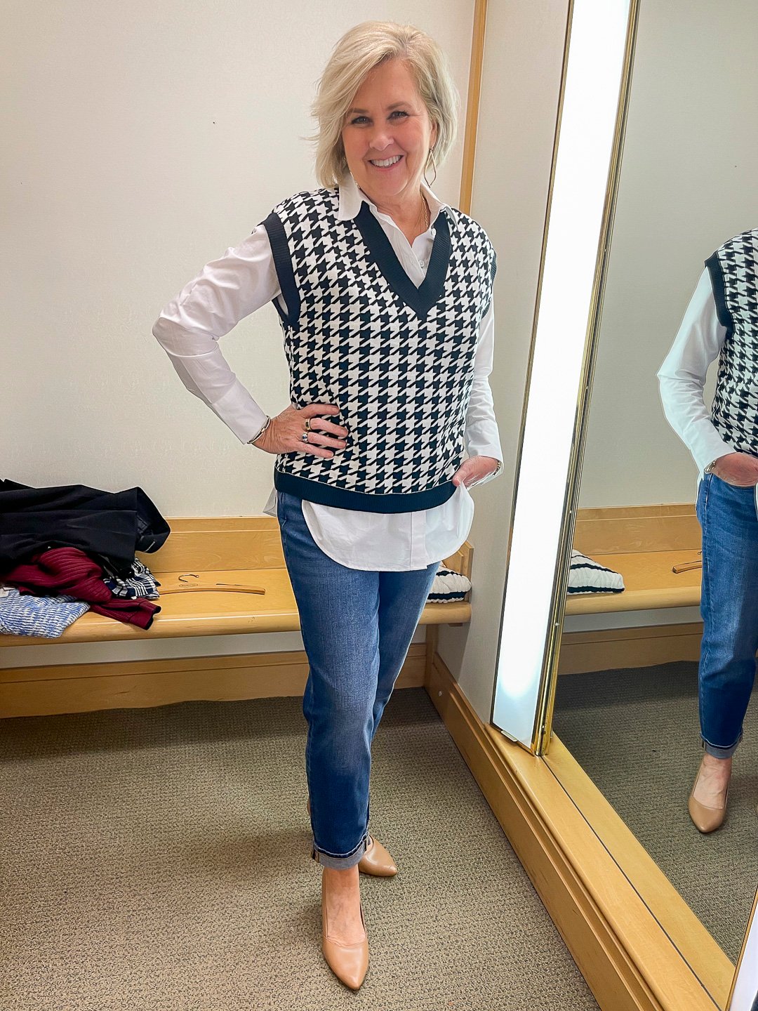 Over 40 Fashion Blogger, Tania Stephens is doing a Try-On Haul for Talbot's Fall Collection August 2022 3