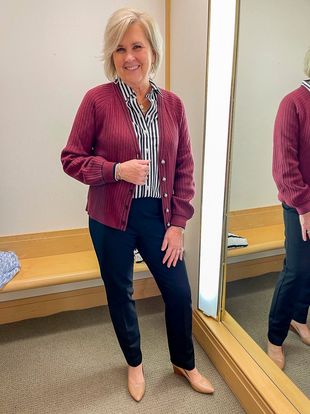 Over 40 Fashion Blogger, Tania Stephens is doing a Try-On Haul for Talbot's Fall Collection August 2022