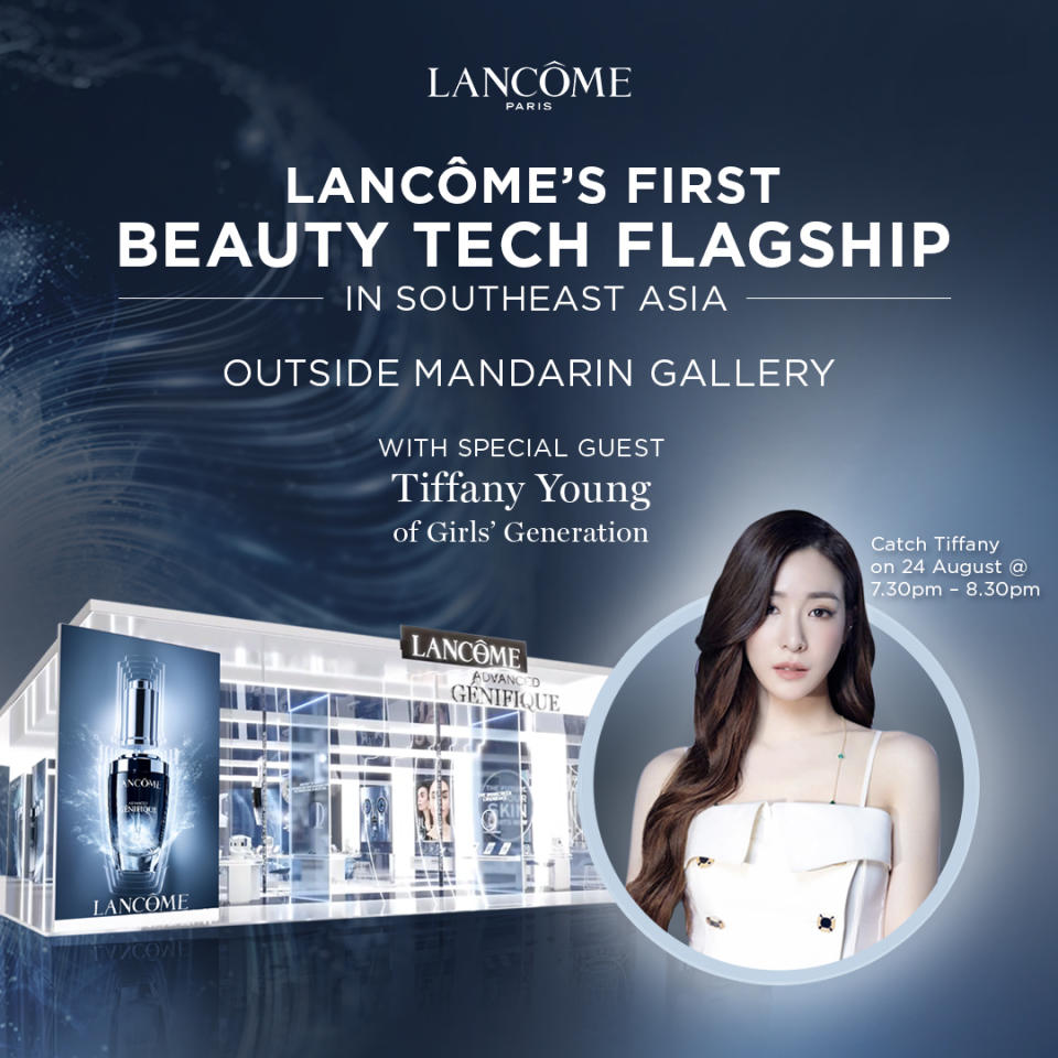 Girls’ Generation’s Tiffany Young to make an appearance at the media preview on 24 August. (Photo: Lancôme)