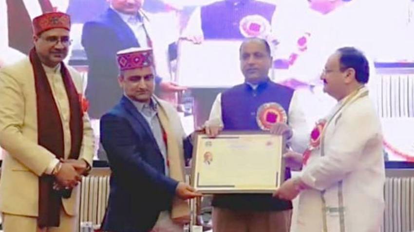 Professor Manish Verma Gets Distinguished  Alumni Award at HPU Shimla